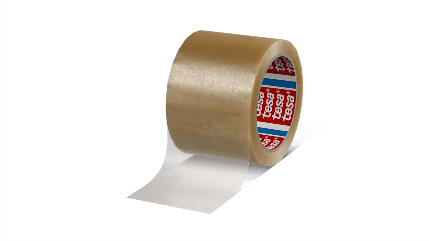 041240001800 Tesa 4124 Duct Tape, 66m x 75mm, Transparent RS