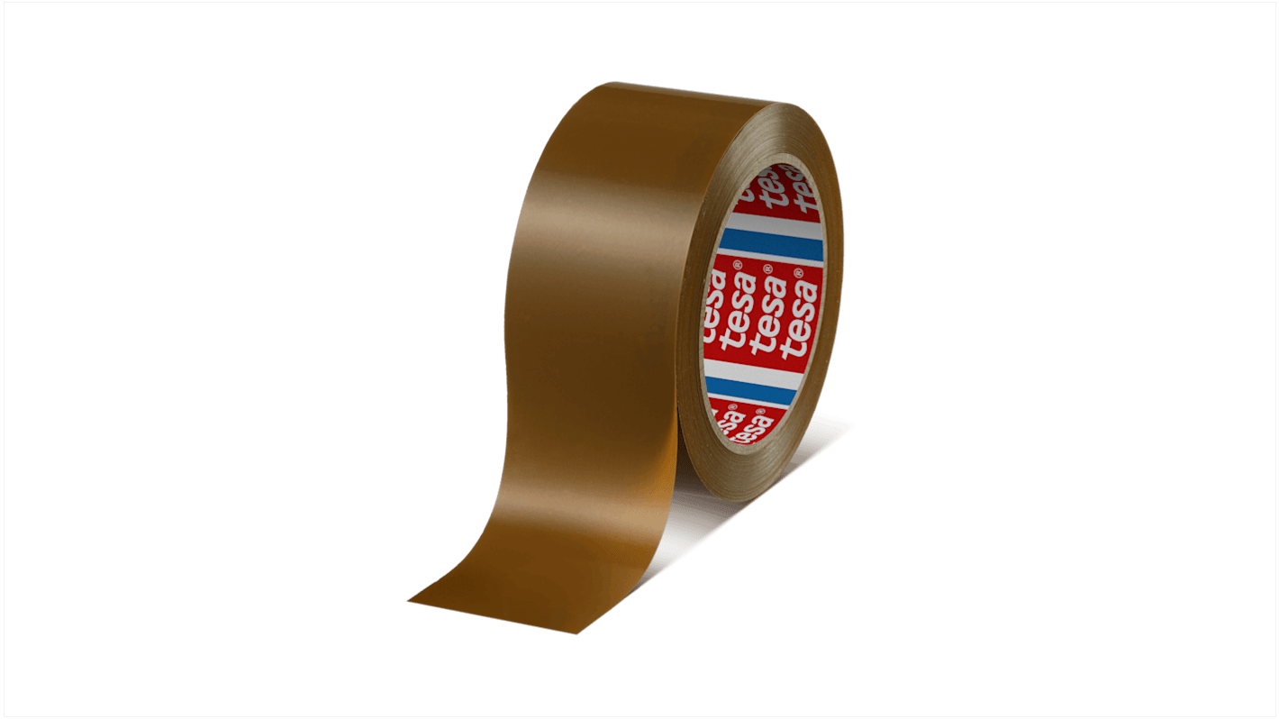 041240034300 Tesa 4124 Brown Packing Tape, 66m x 50mm RS