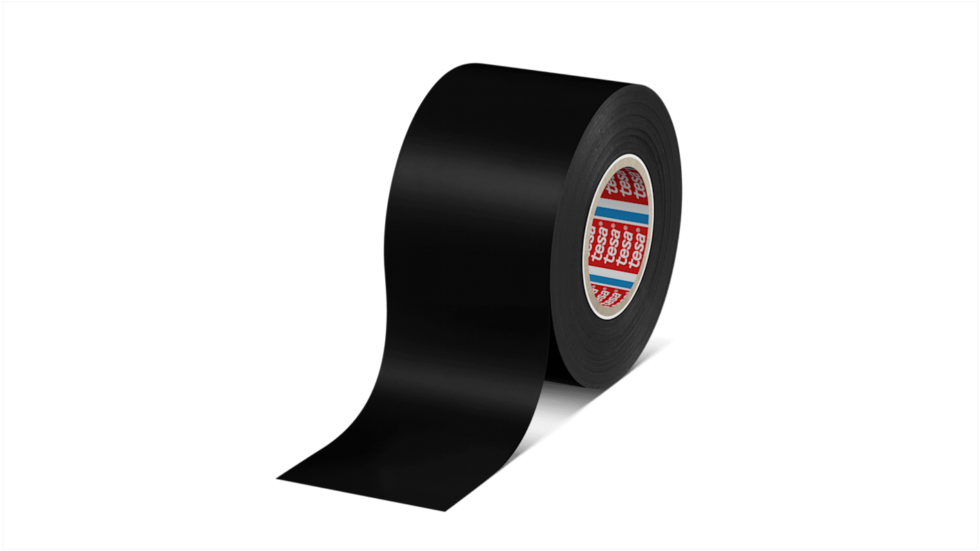 041630000607 Tesa Black PVC Electrical Insulation Tape, 50mm x 33m RS