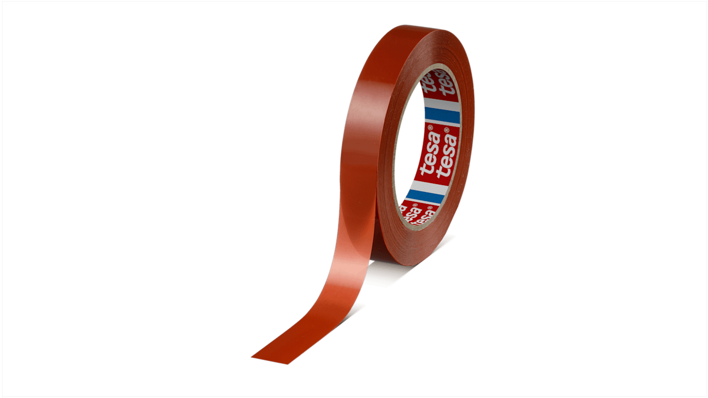 042870033800 Tesa 4287 Orange Strapping Tape, 66m x 19mm RS