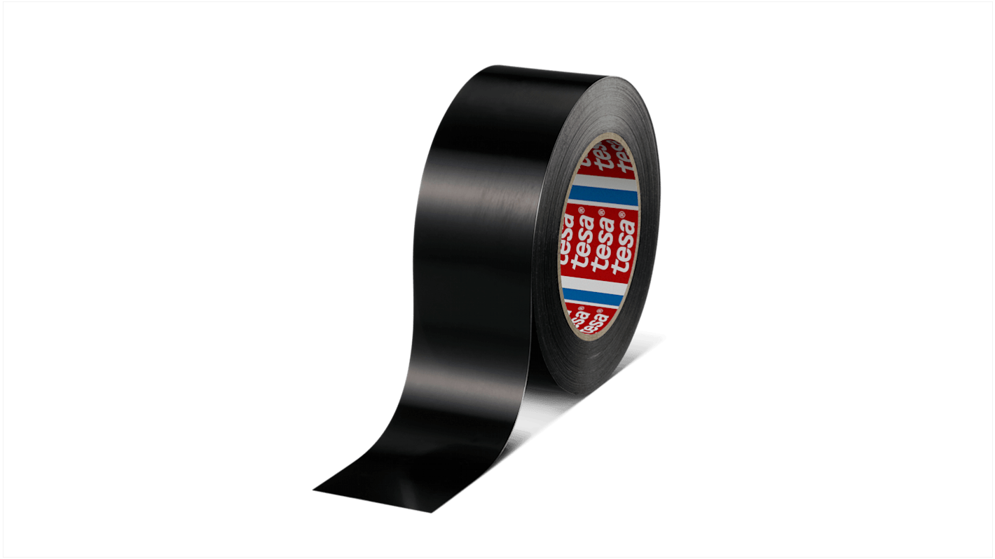 042880008200 Tesa 4288 Black Strapping Tape, 66m x 50mm RS