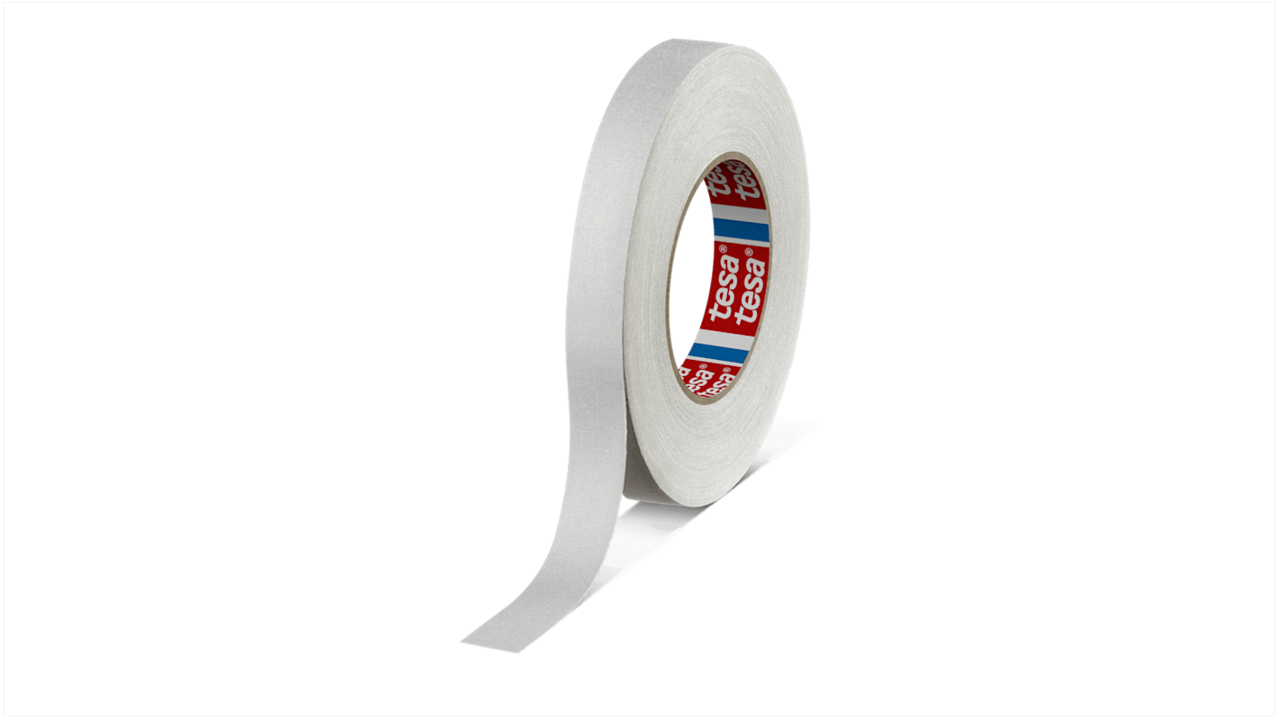 Tesa 4541 Cloth Tape, 50m x 19mm, White