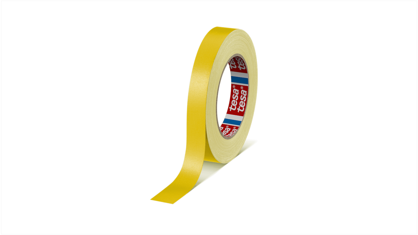 Tesa 4651 Cloth Tape, 25m x 19mm, Yellow