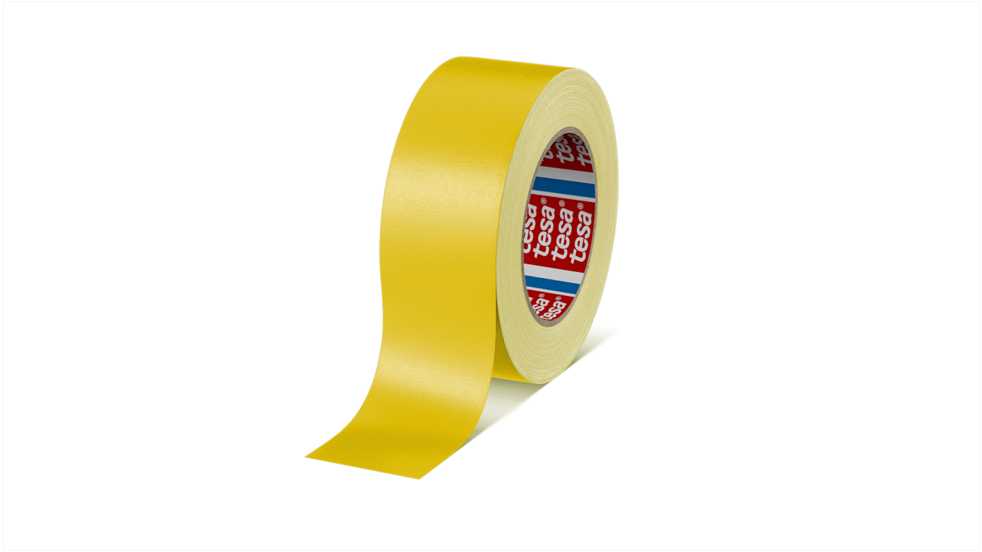 Tesa 4651 Cloth Tape, 25m x 50mm, Yellow