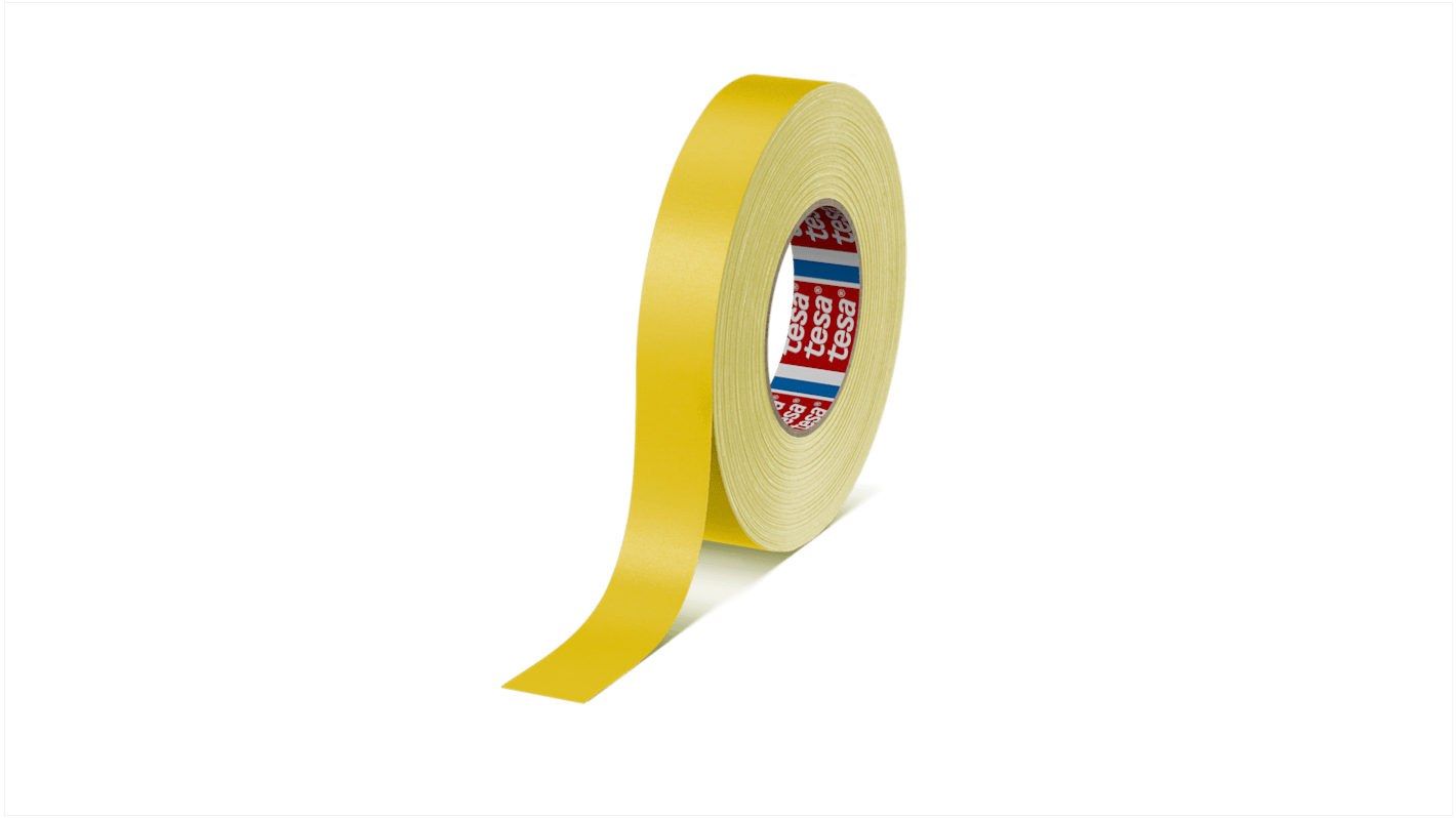046510052000 Tesa 4651 Cloth Tape, 50m x 25mm, Yellow RS