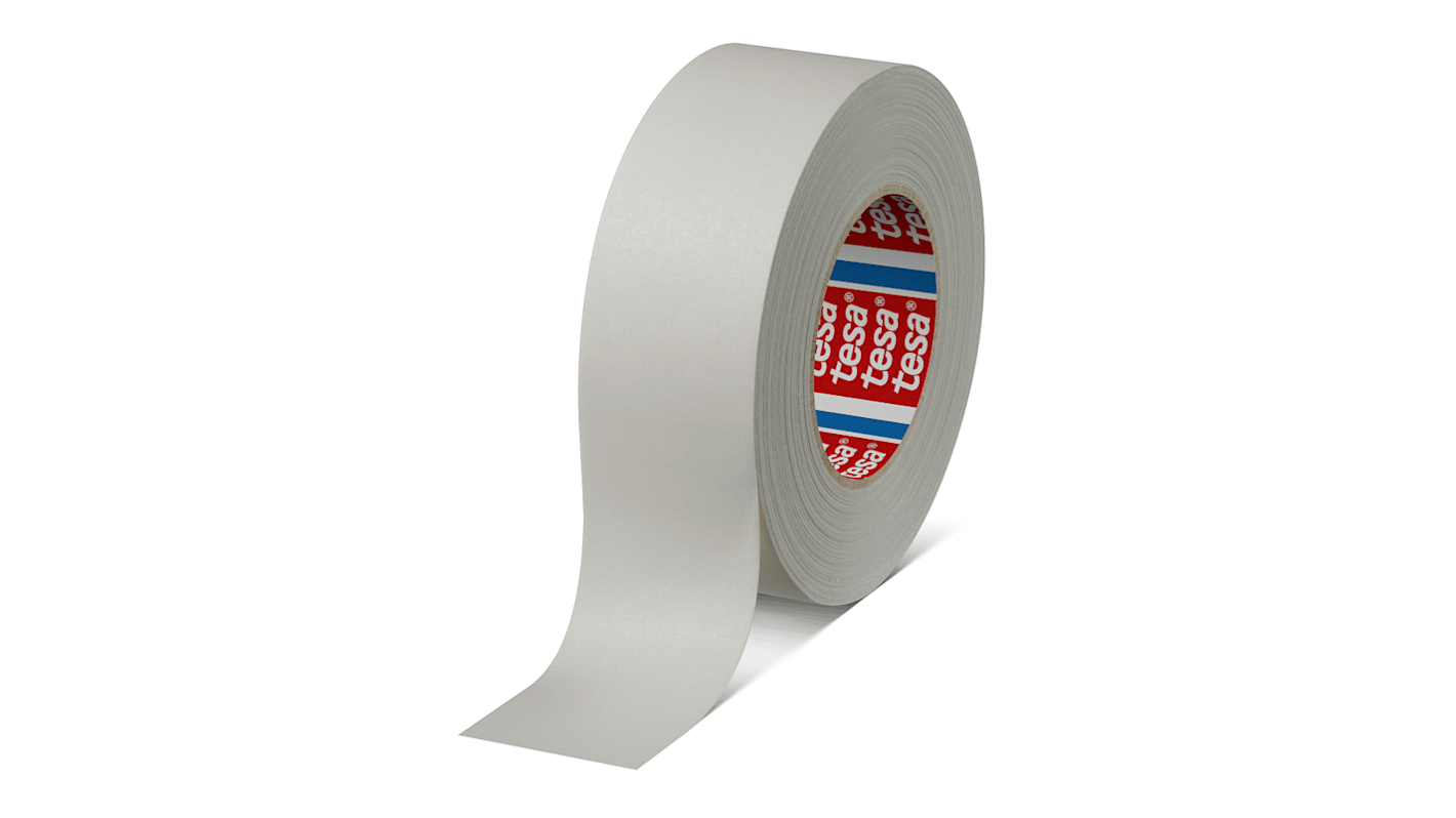 Tesa White Acrylic Coated Gaffa Tape, 50mm x 50m, 0.28mm Thick