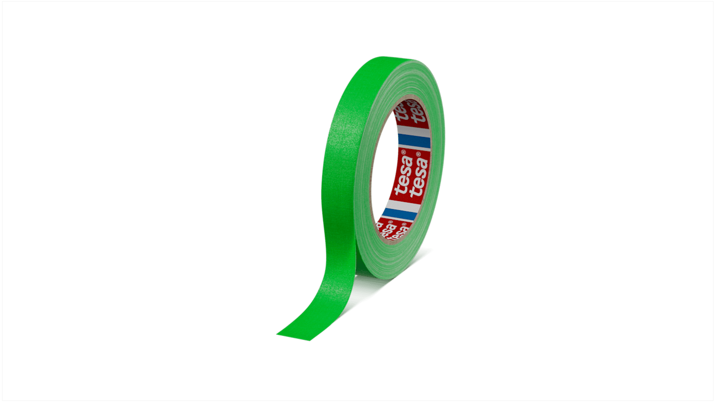 Cinta gaffer Tesa, Verde Revestimiento acrílico, 19mm x 25m