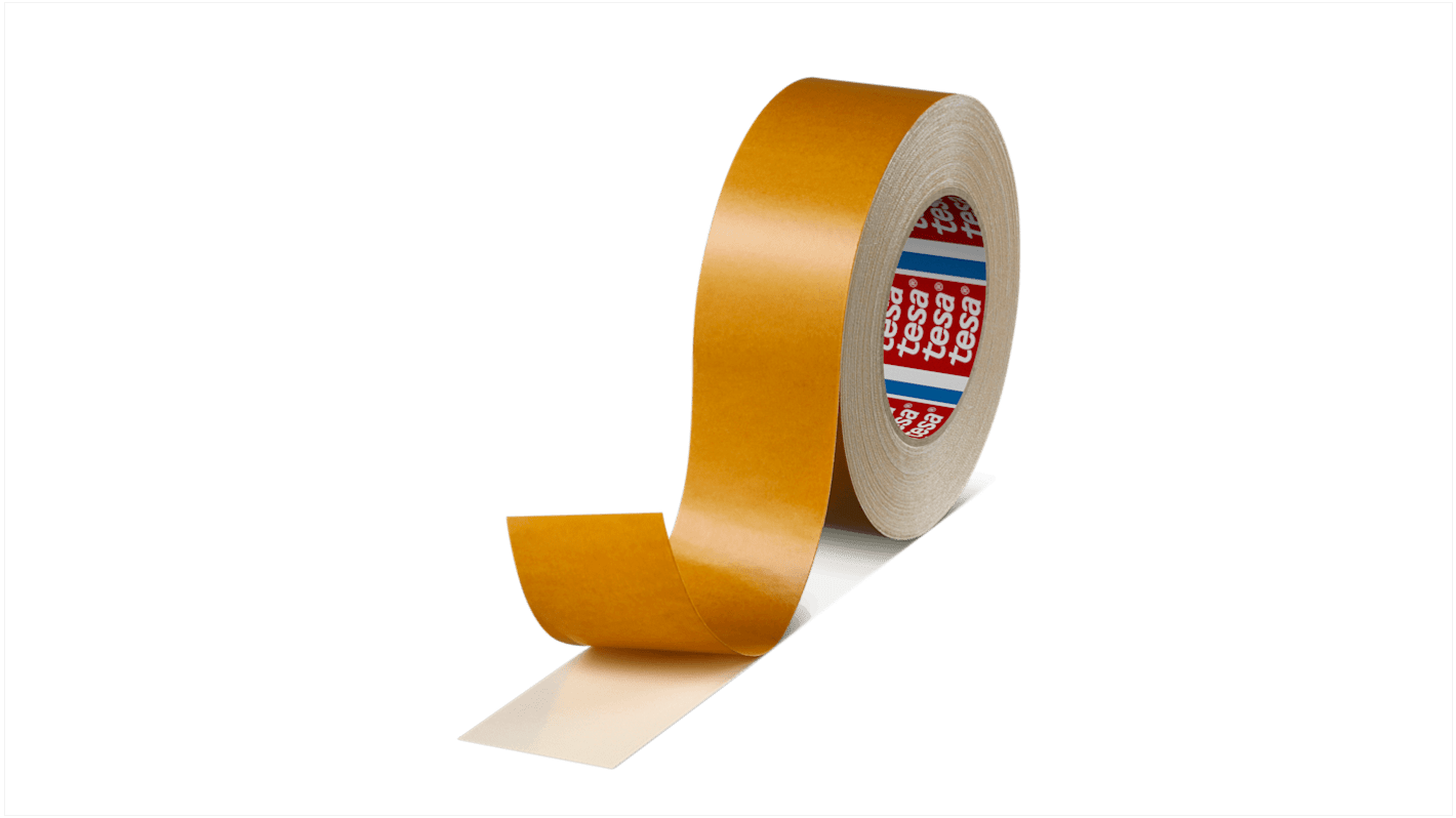 Tesa 4964 Cloth Tape, 25m x 50mm, White