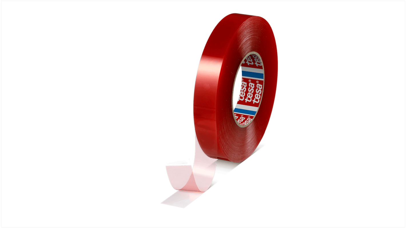 049650017900 Tesa Transparent Double Sided Plastic Tape, 0.205mm