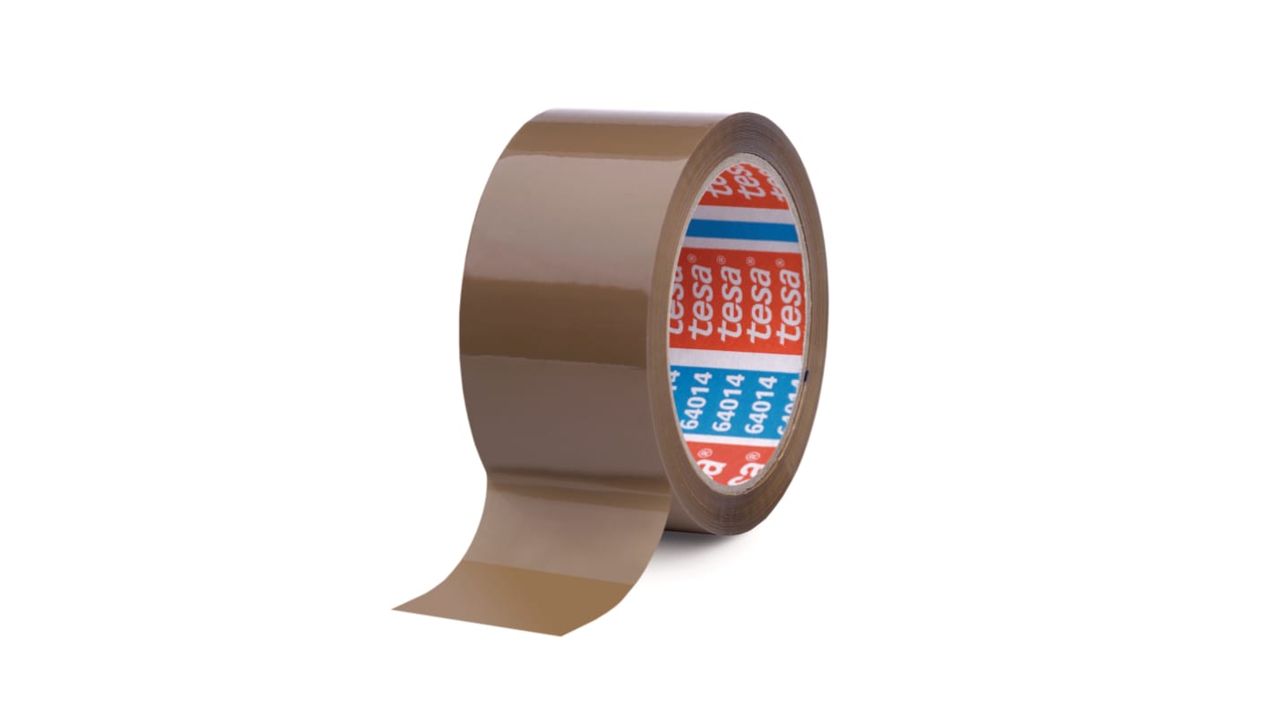 Tesa 64014 Brown Packing Tape, 66m x 50mm