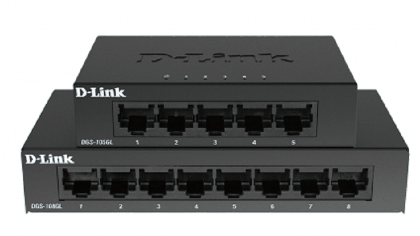 D-Link Unmanaged 5 Port Gigabit Switch, UK