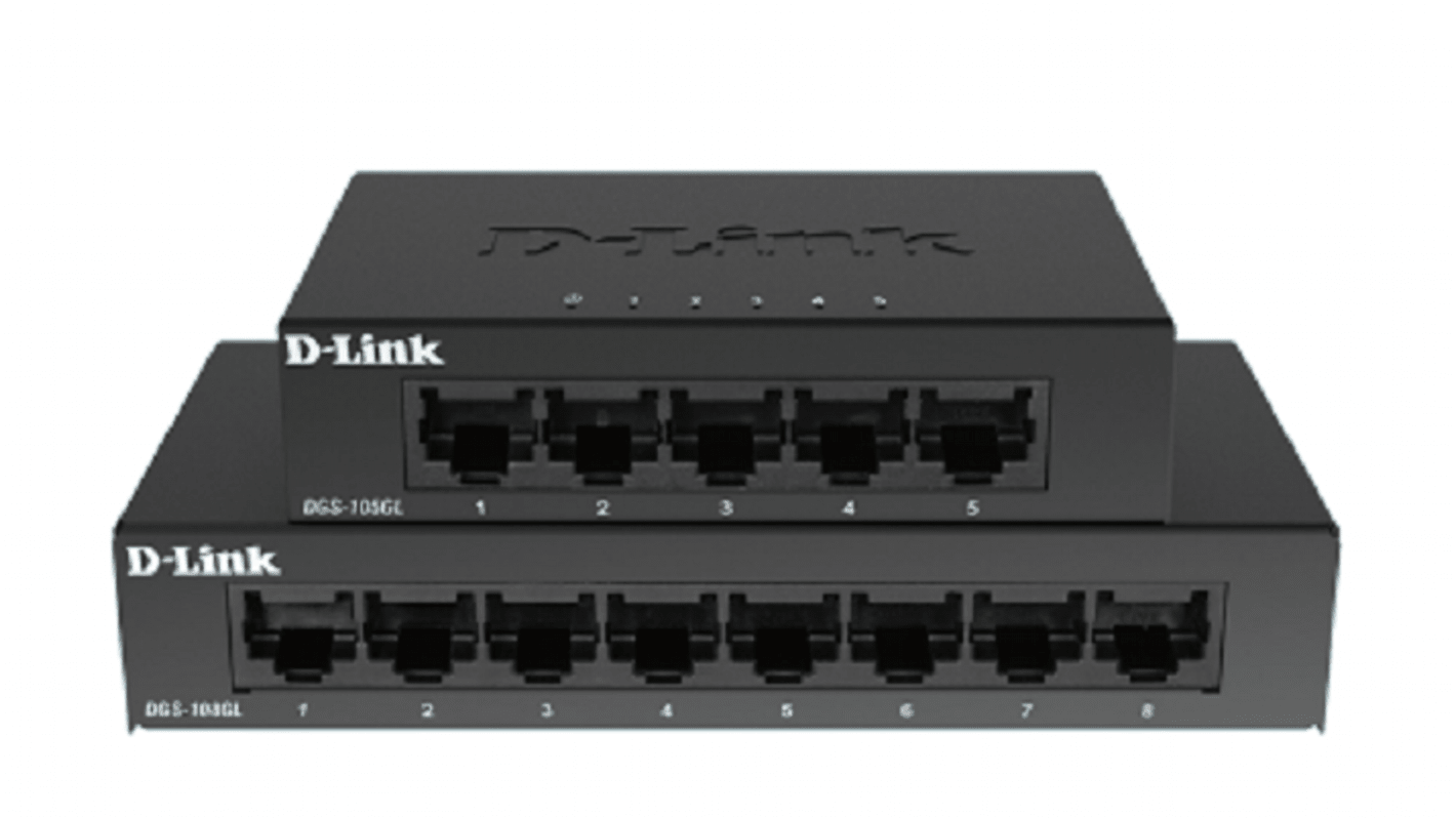 DGS108GL/B DLink Unmanaged 8 Port Gigabit Switch UK RS