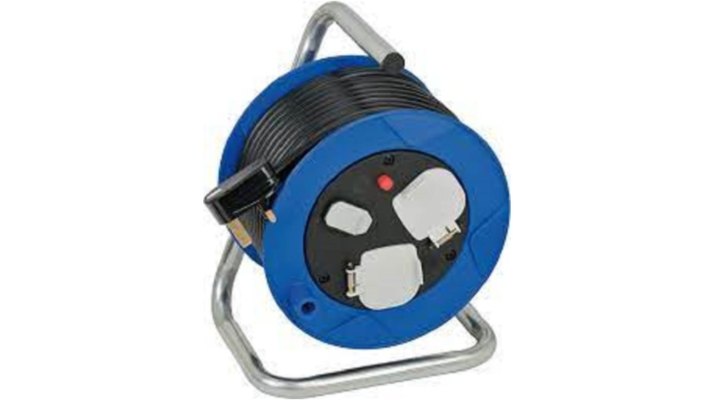 brennenstuhl 15m 4 Socket Type G - British, USB Cable Reel