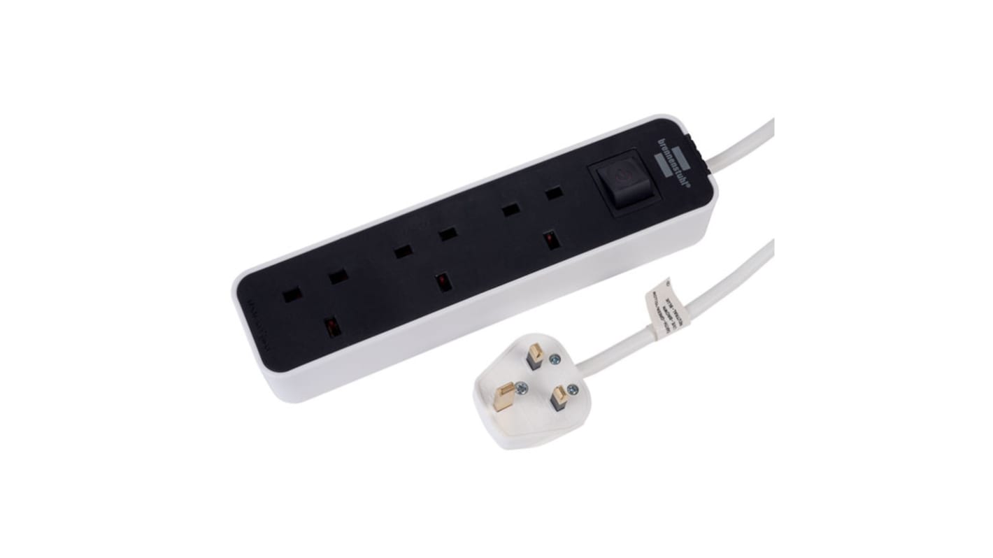 brennenstuhl 1.5m 3 Socket Type G - British Extension Lead