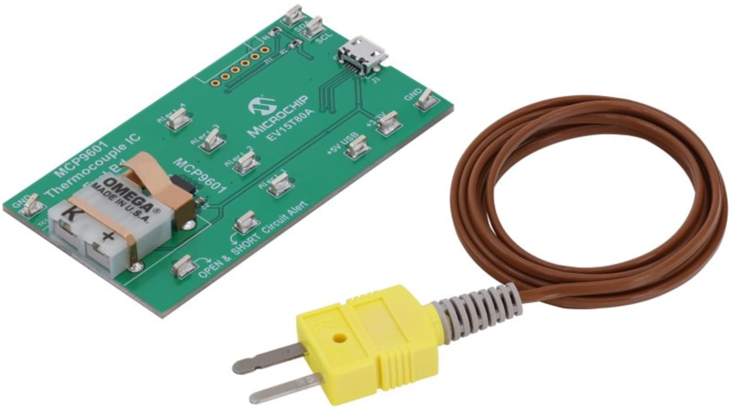 Microchip MCP9601 Evaluation Board Thermocouple Sensor Evaluation Board MCP9601