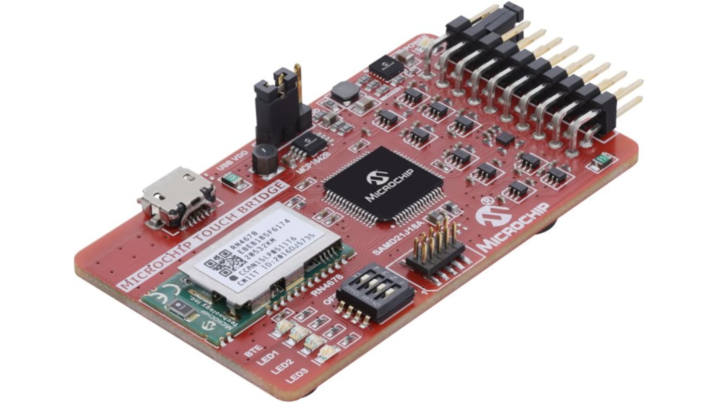 Module de développement de communication et sans fil Microchip Touch Bridge