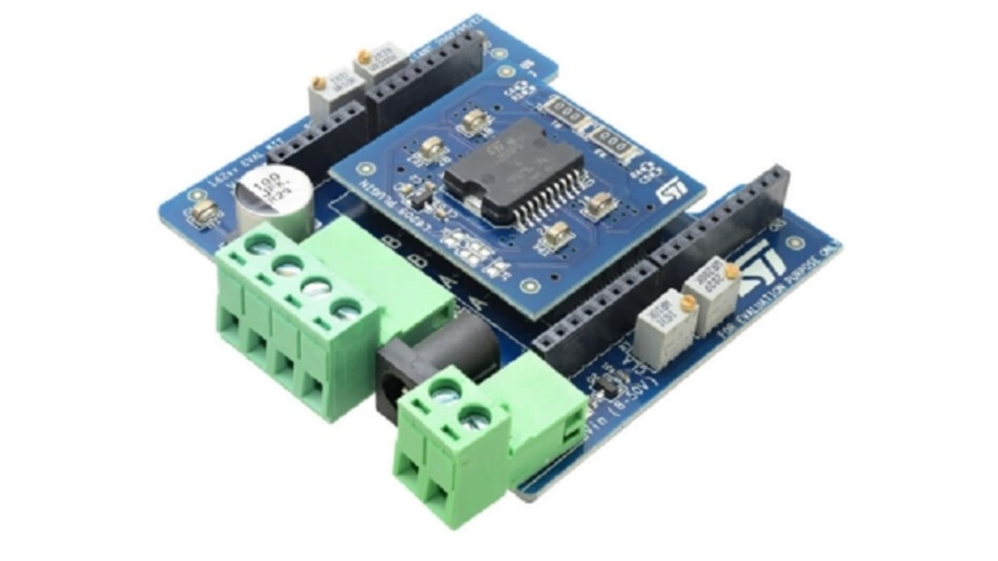 STMicroelectronics Evaluation kit environment for L62xx family of dual brush DC and stepper motor drivers based on