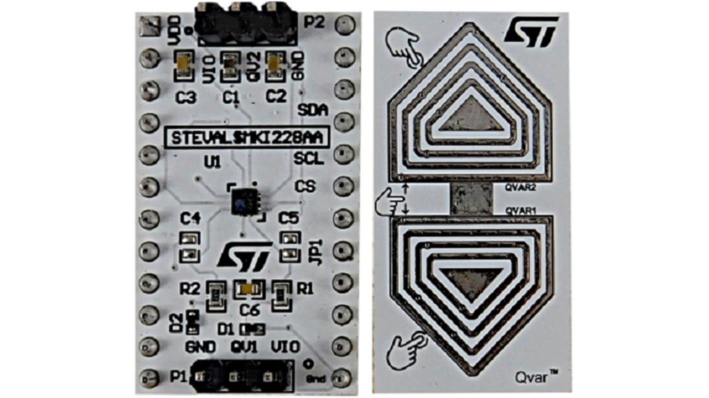 STMicroelectronics Pressure sensor kit with Qvar functionality based on ILPS22QS  Entwicklungskit, Drucksensor für