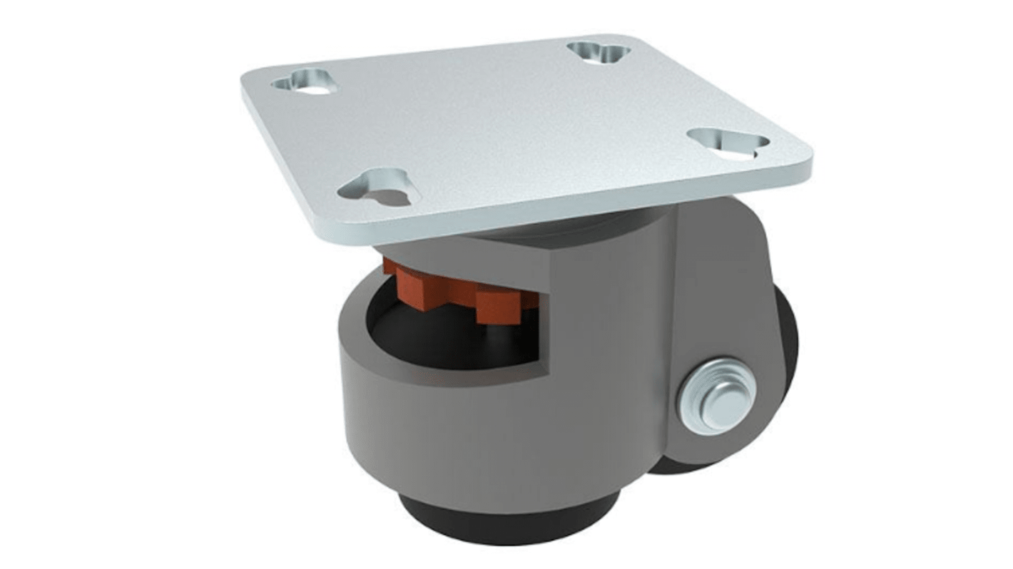 RS PRO Castor Wheel, 500kg Capacity, 62mm Wheel RS