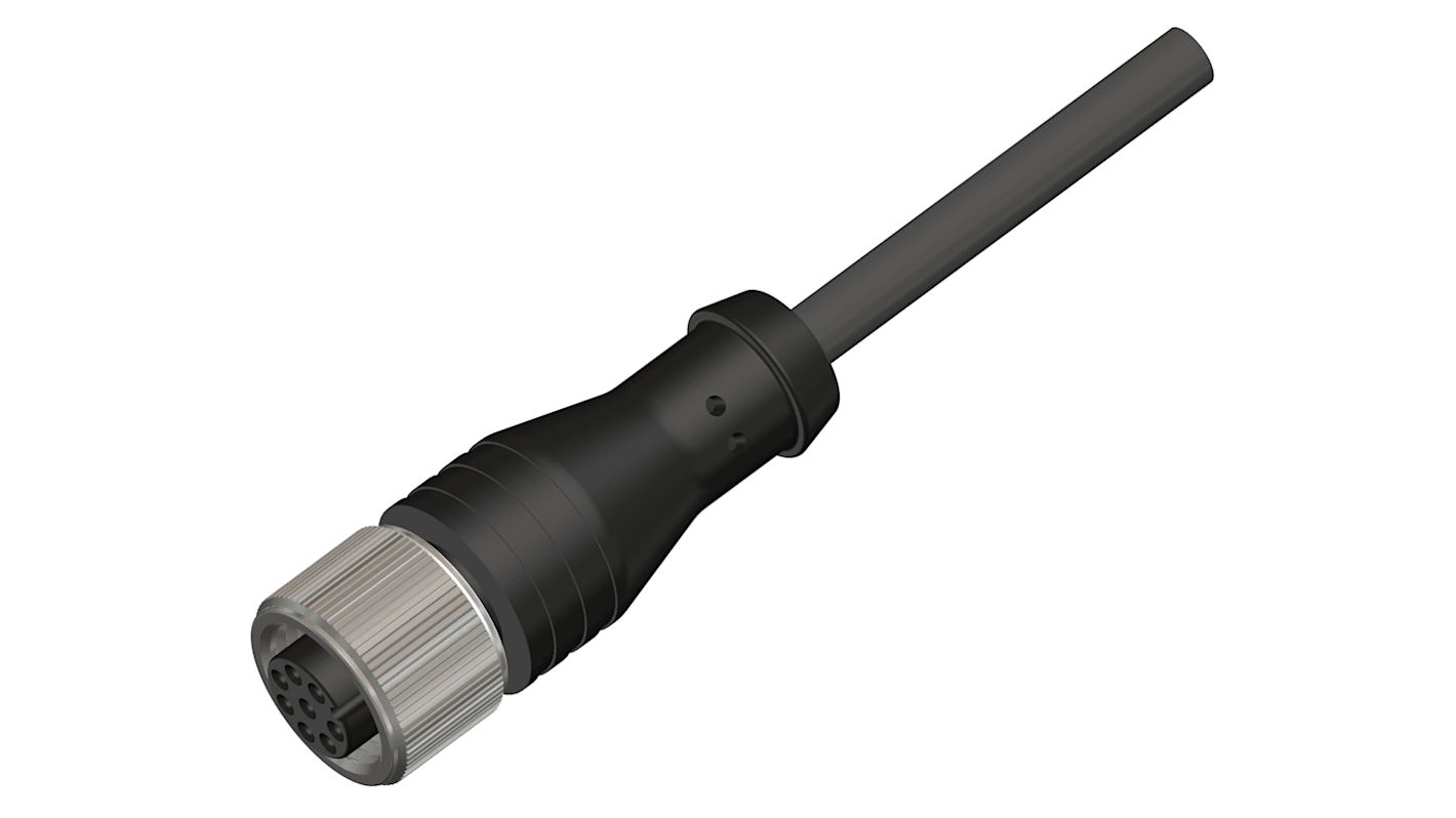 Cavo sensore/attuatore RS PRO 8 cond. M12 Femmina / Senza terminazione, Ø 6.0mm, L. 10m