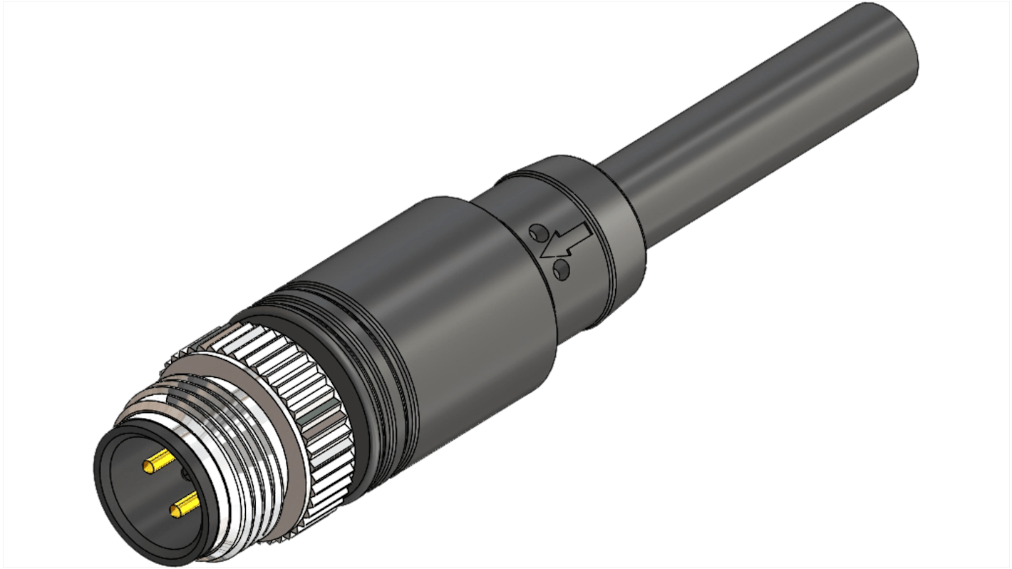 Cavo sensore/attuatore RS PRO 5 cond. M12 Maschio / Senza terminazione, Ø 5.3mm, L. 2m
