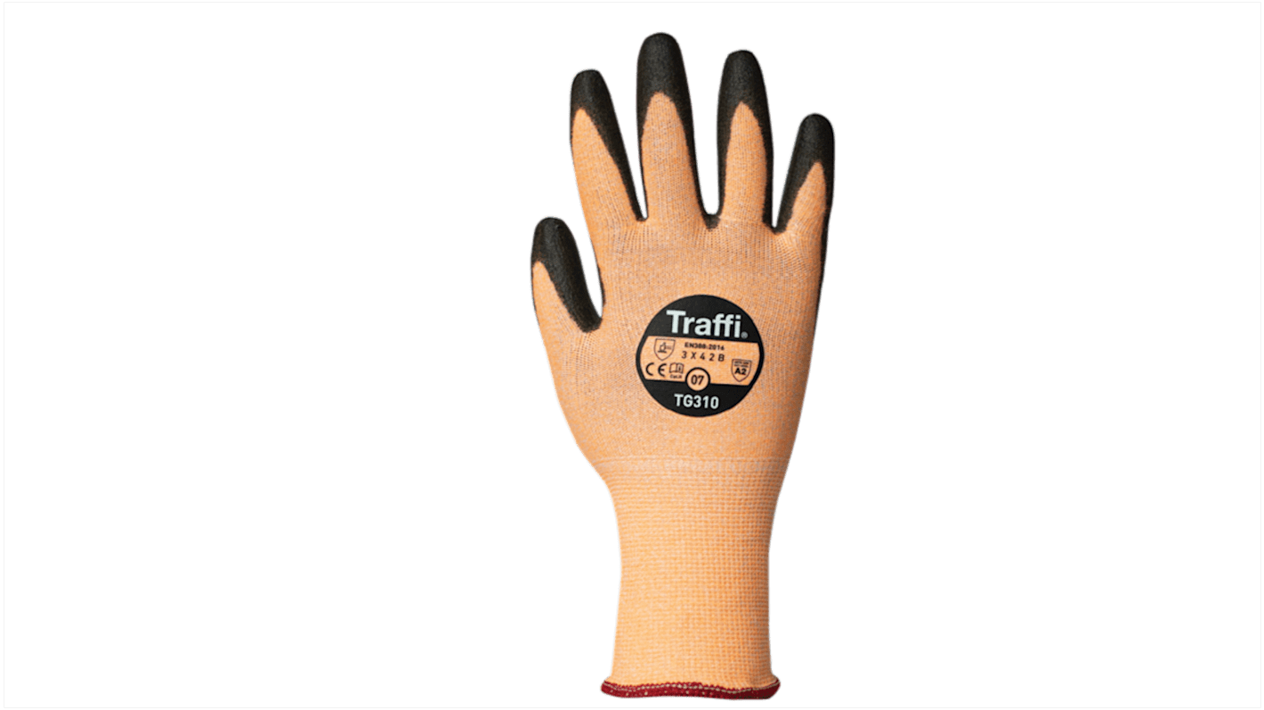 TG31011 Traffi Orange Elastane, HPPE, Nylon Cut Resistant Cut