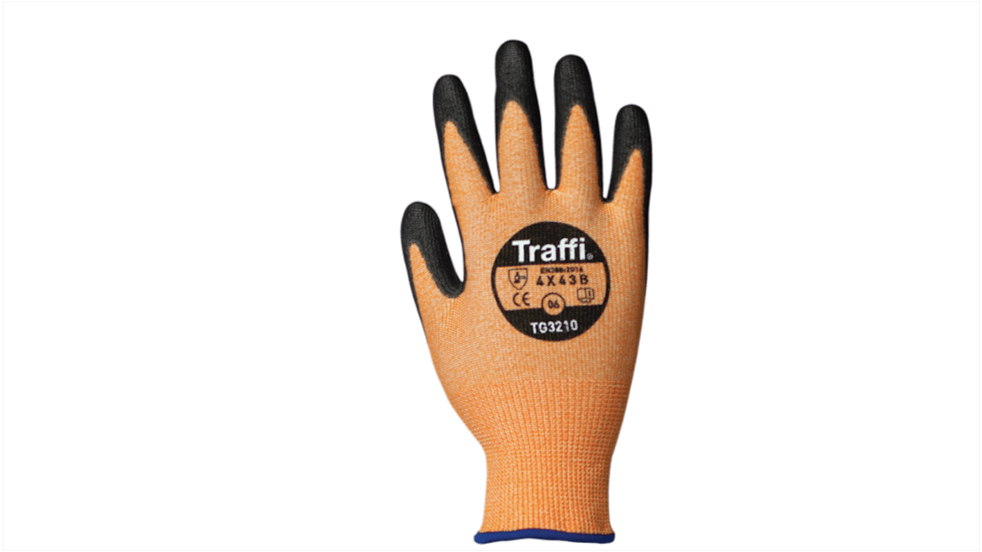 TG321006 Traffi Amber Elastane, HPPE, Nylon Cut Resistant Cut