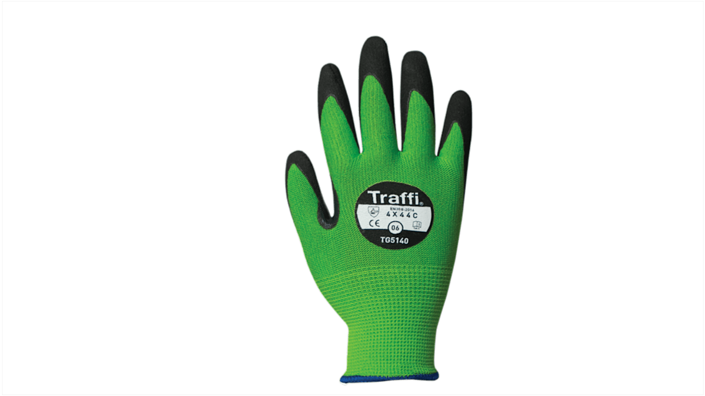 TG514011 Traffi Green Nitrile, Nylon Cut Resistant Cut Resistant