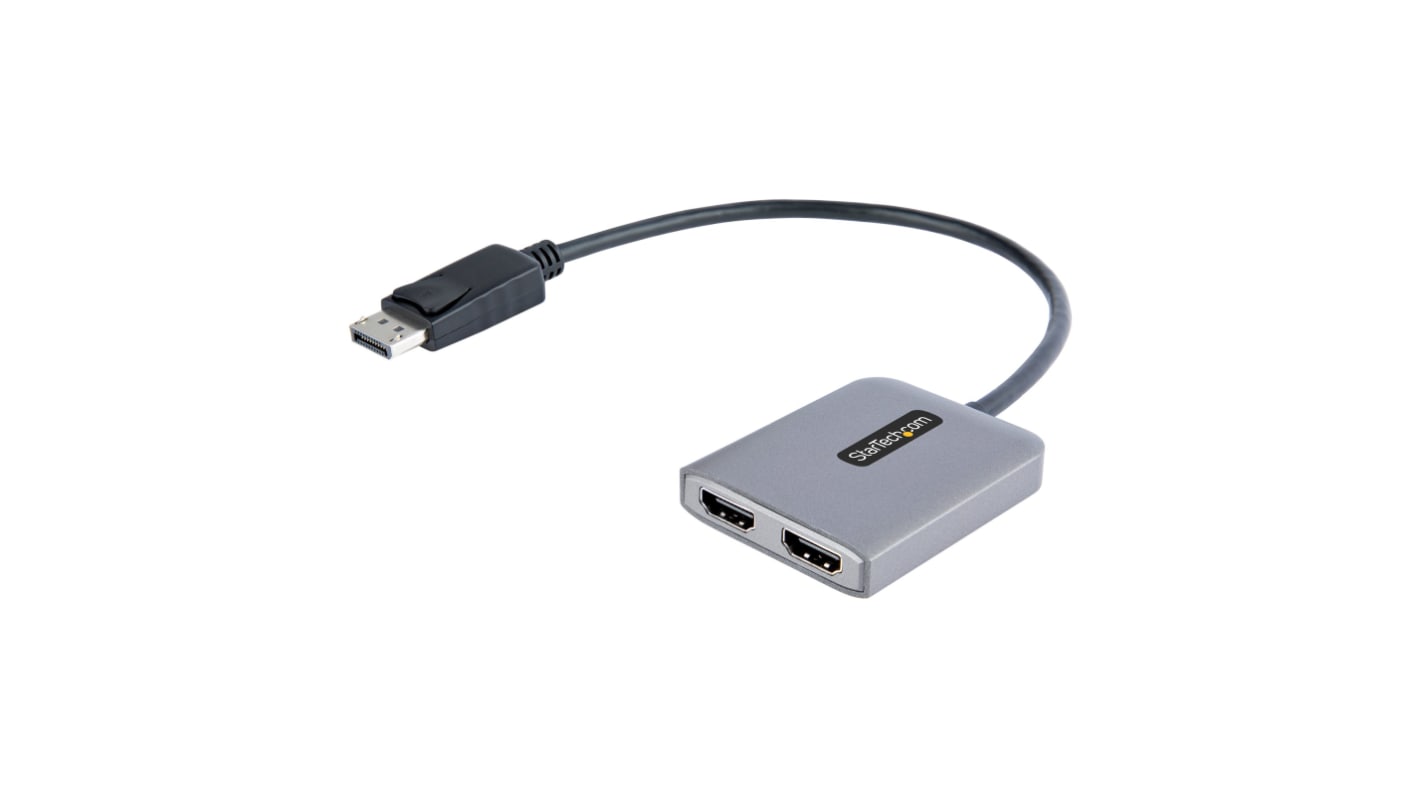 HDMI StarTech.com Video elosztó 2 portos, DisplayPort, HDMI, 4K @ 60 1 1