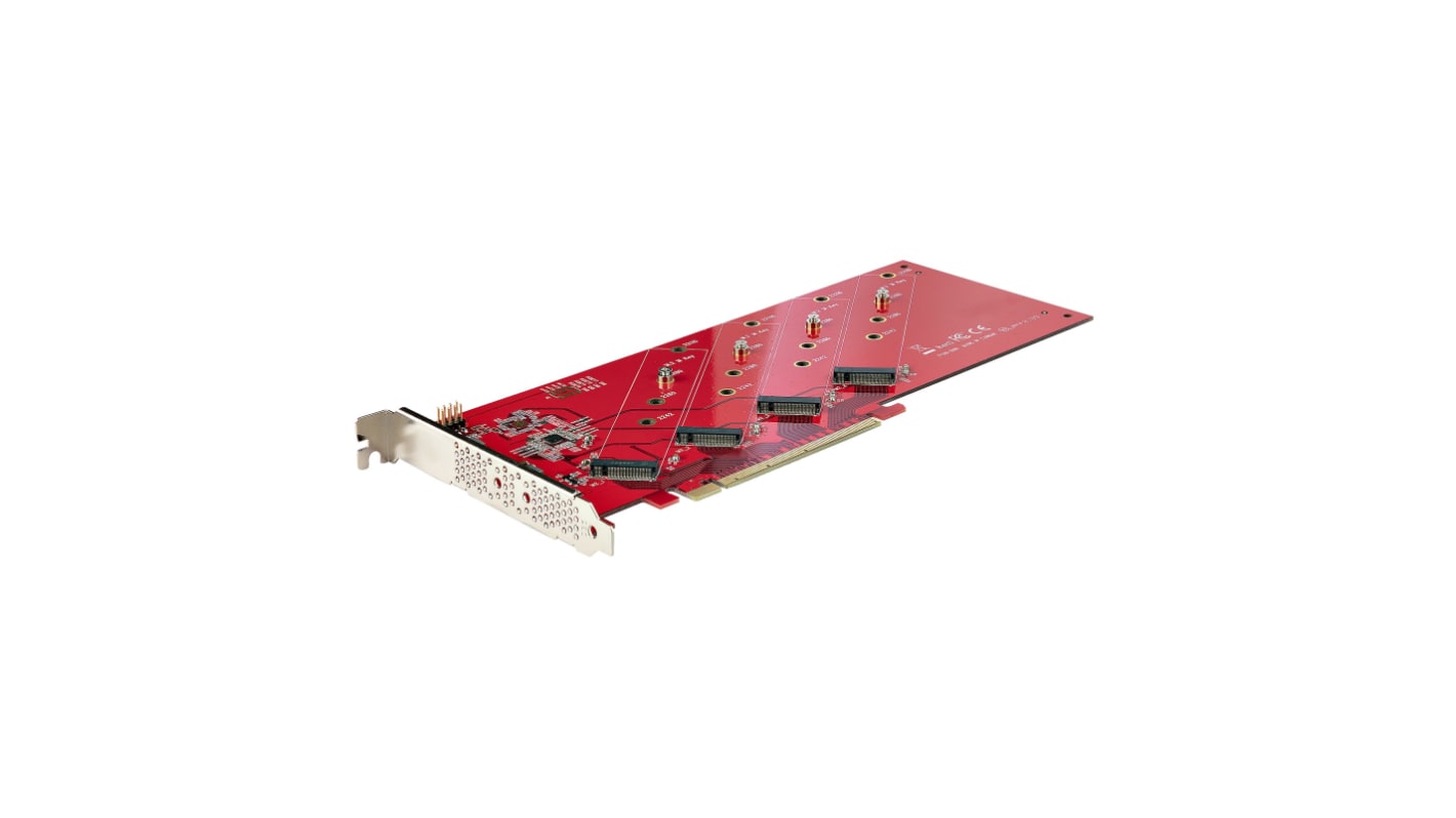 StarTech.com Merevlemez adapter QUAD-M2-PCIE-CARD-B M.2 adapterkártya 4 M2 M-key