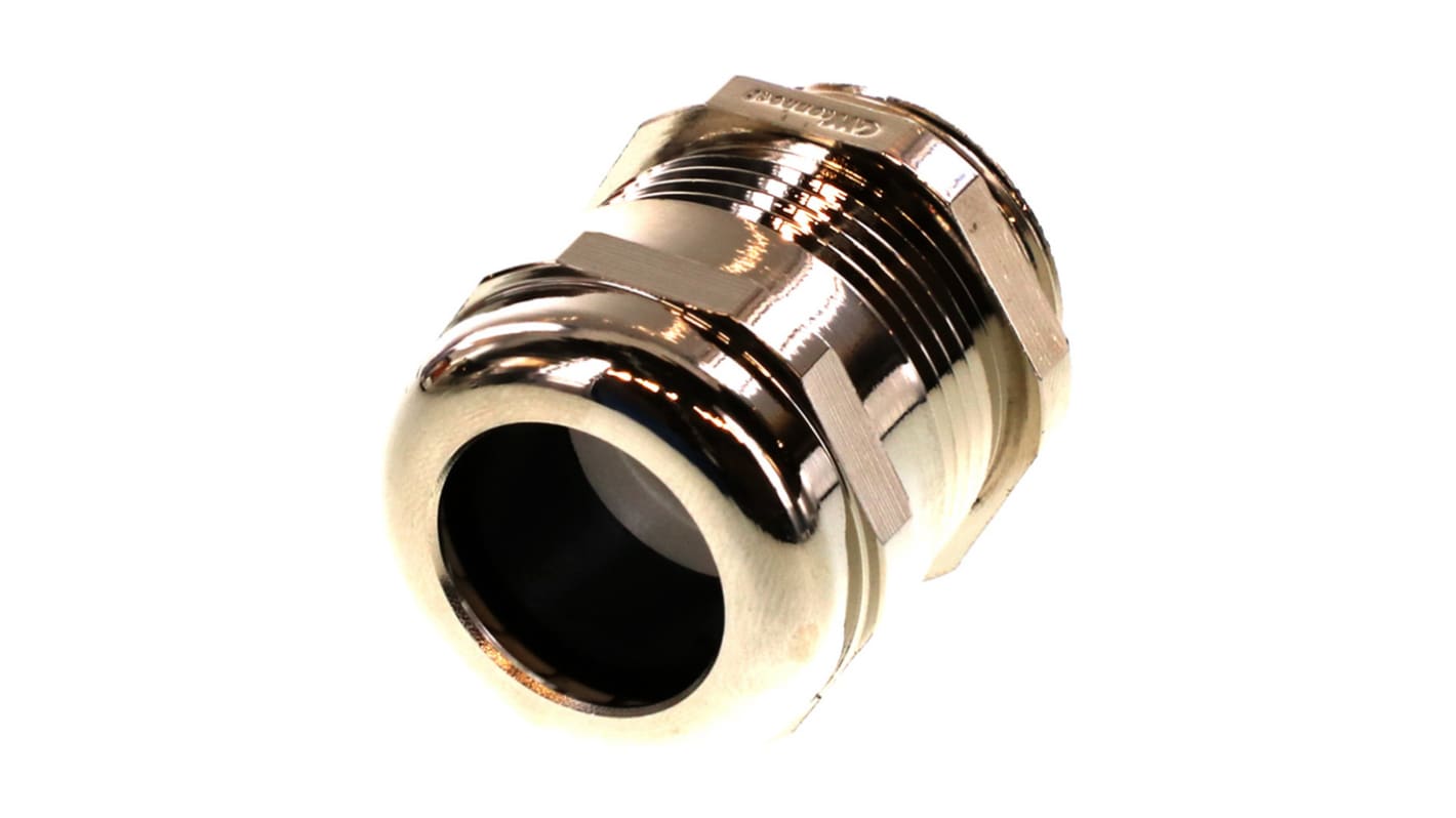 936000026 Molex 93600 Series Brass Cable Gland, M25 Thread, 11mm Min
