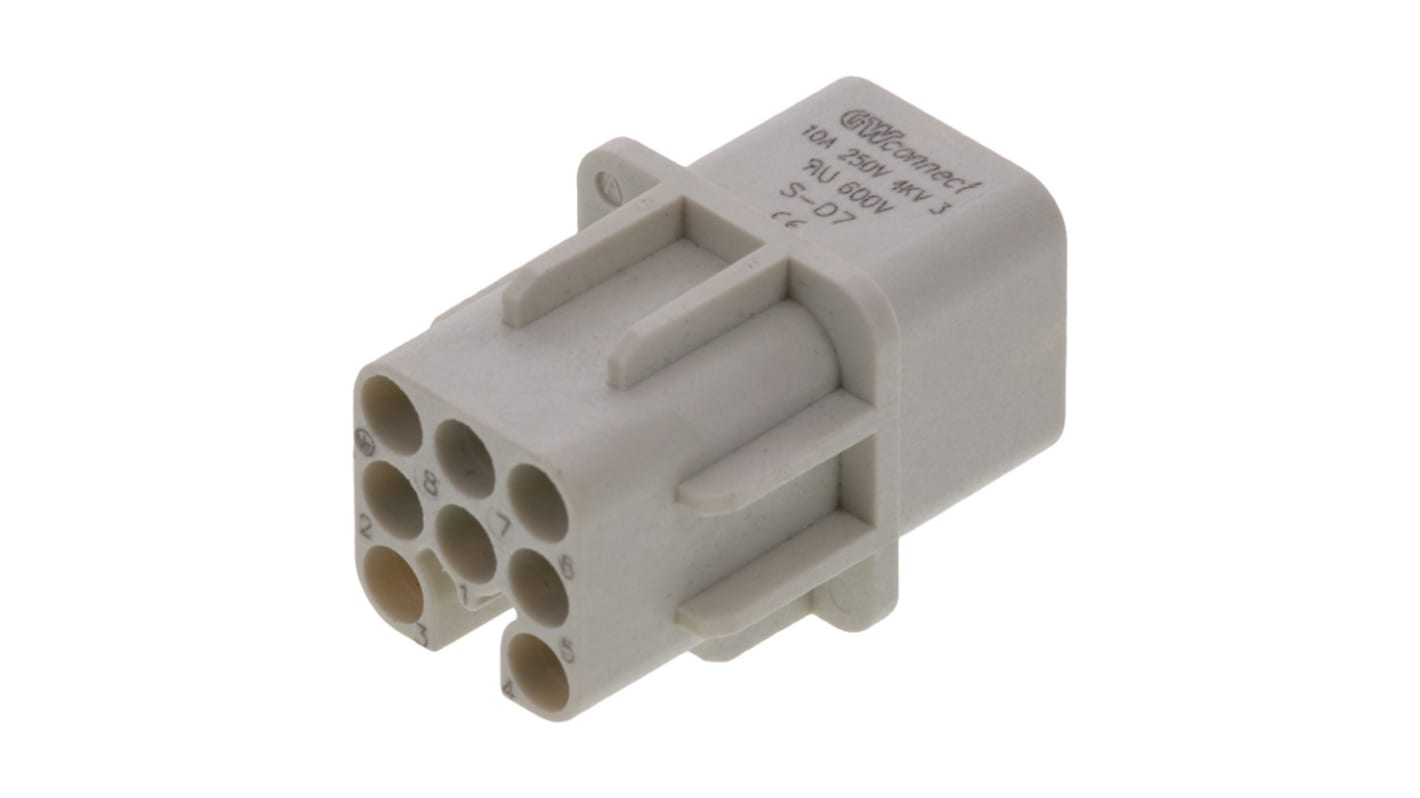 936010077 | Molex Heavy Duty Power Connector Module, 10A, Female, 93601 ...