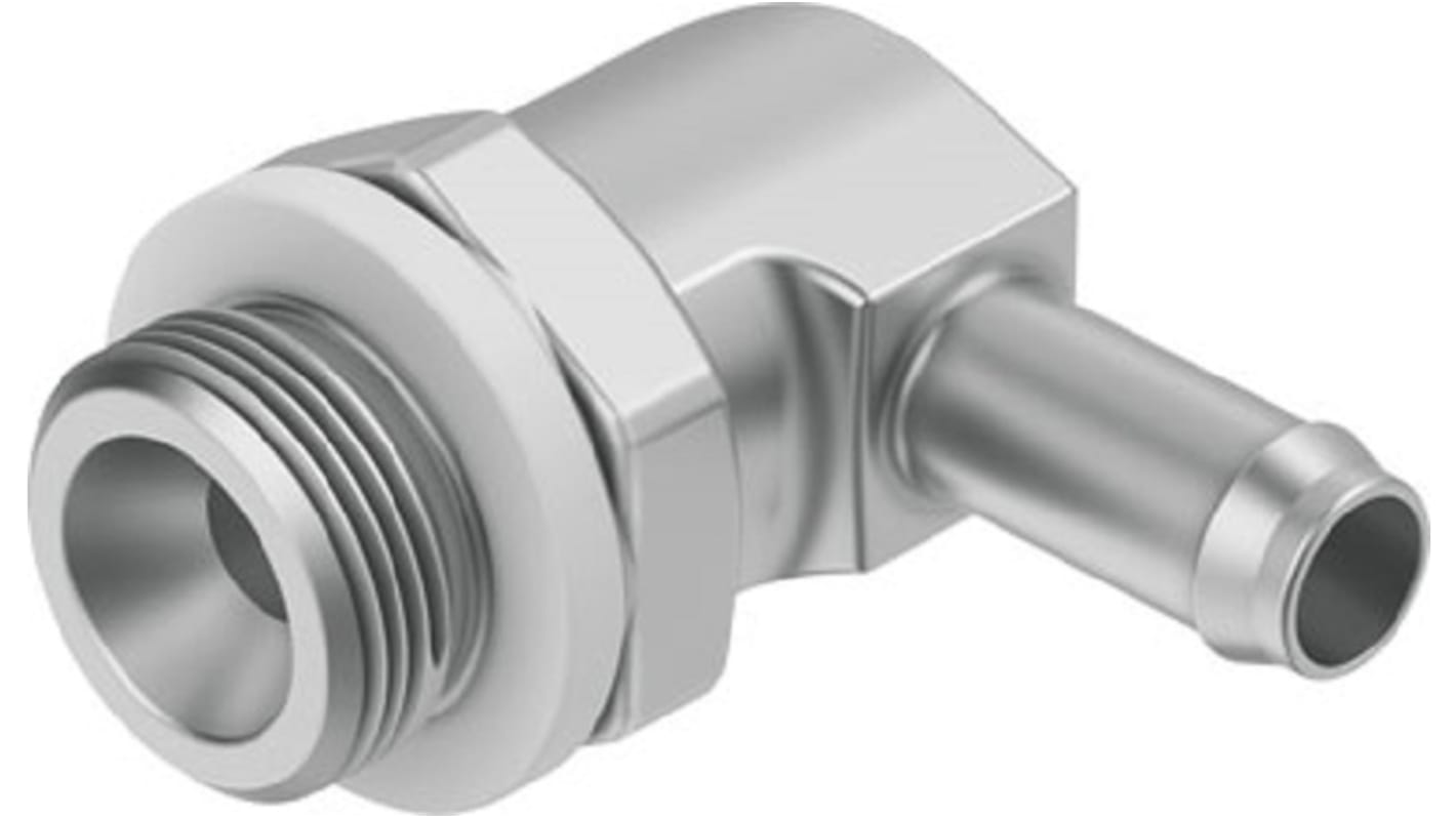 Festo CN Series Elbow Fitting, M5 Male to Push In 4 mm, Threaded-to-Tube Connection Style, 12257