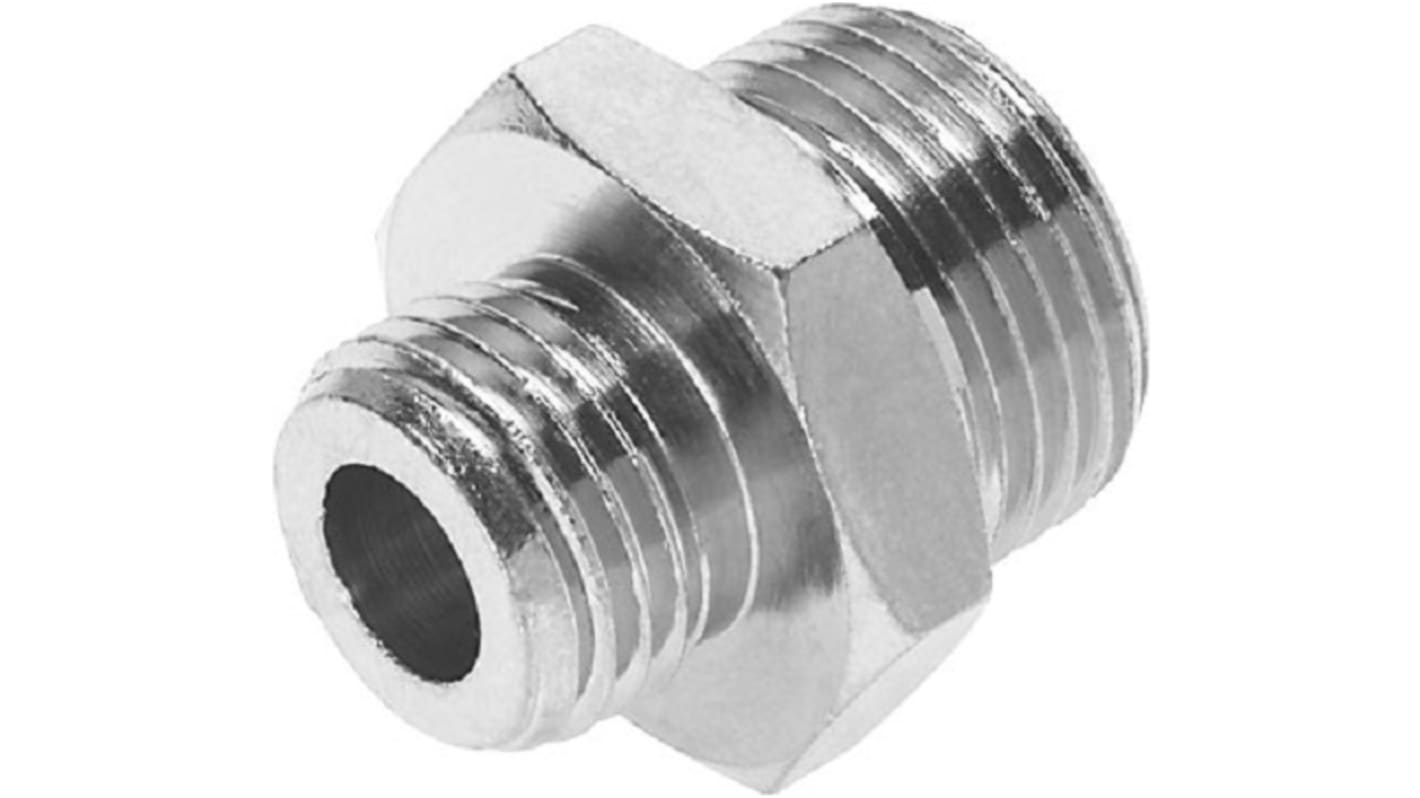 Festo NPFC Series Straight Fitting, G 1/4 Male to G 1/4, Threaded Connection Style, 8030272