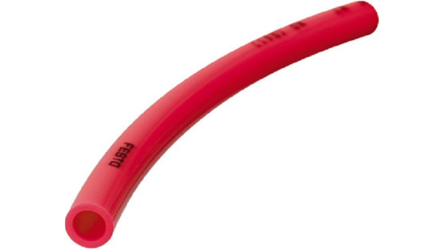 Festo PLN Druckluftrohr Polyethylene Rot, Innen-Ø 4mm / Außen 6mm x 50m