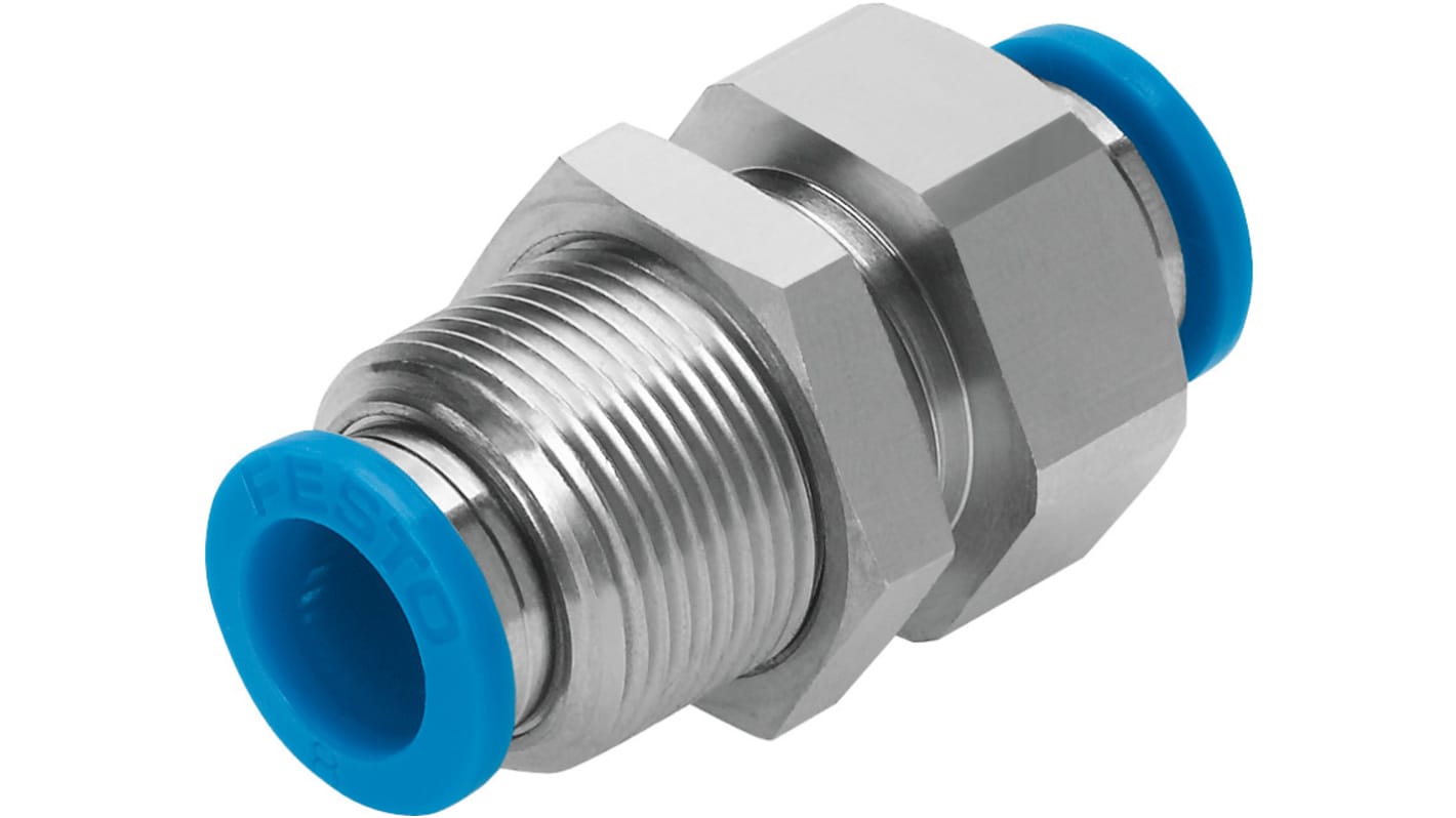 Festo QSS Series Push-in Fitting, Push In 6 mm to Push In 6 mm, Tube-to-Tube Connection Style, 193951