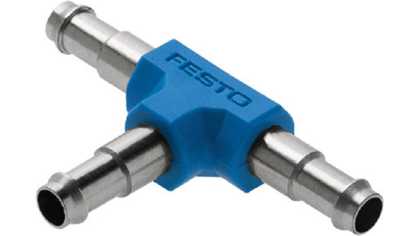 Racor neumático Festo CN, Conexión en T, con. A Encaje a presión, 4 mm, con. B Encaje a presión, 4 mm
