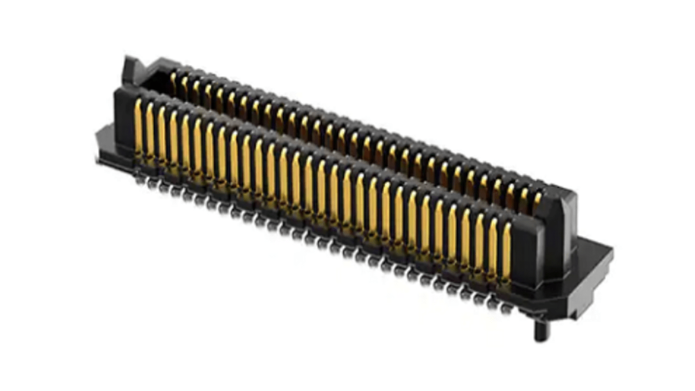 Samtec ADM6 Series Surface Mount PCB Header, 200 Contact(s), 0.635mm Pitch, 4 Row(s), Shrouded