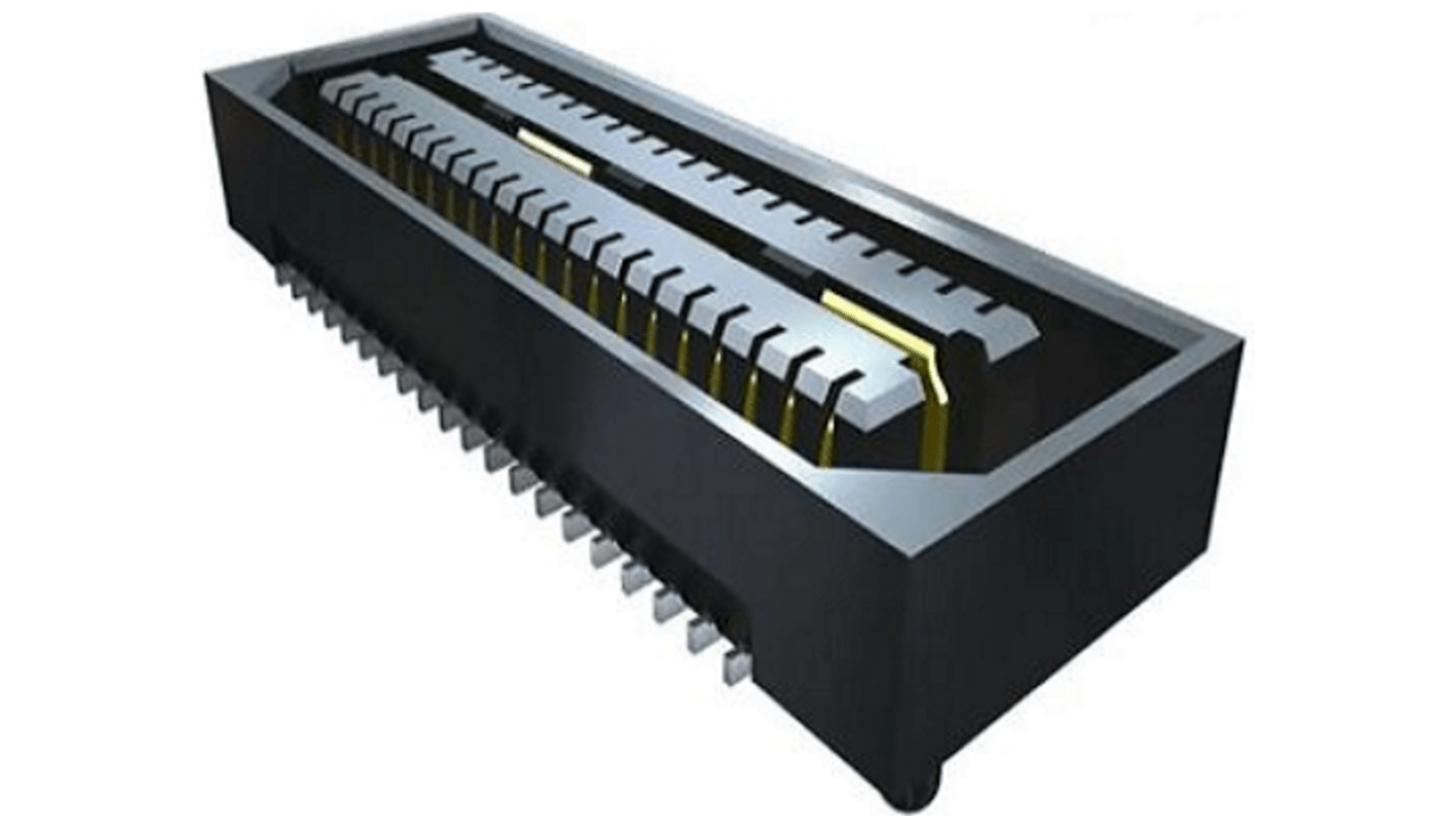 Conector hembra para PCB Samtec serie BSE, de 80 vías en 2 filas, paso 0.8mm