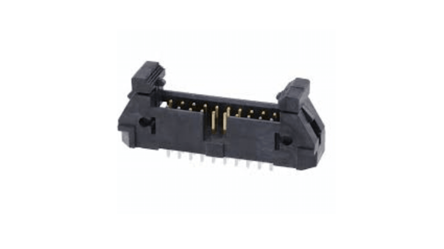 Samtec EJH Series Through Hole PCB Header, 20 Contact(s), 2.54mm Pitch, 2 Row(s), Shrouded