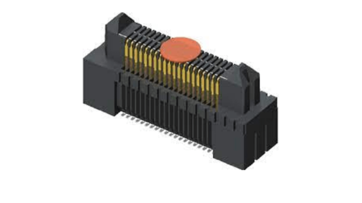 Conector hembra para PCB Samtec serie ERF5, de 20 vías en 2 filas, paso 0.8mm