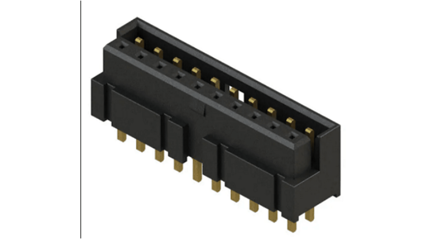 Samtec LS2 Series PCB Header, 20 Contact(s), 2.0mm Pitch, 2 Row(s)