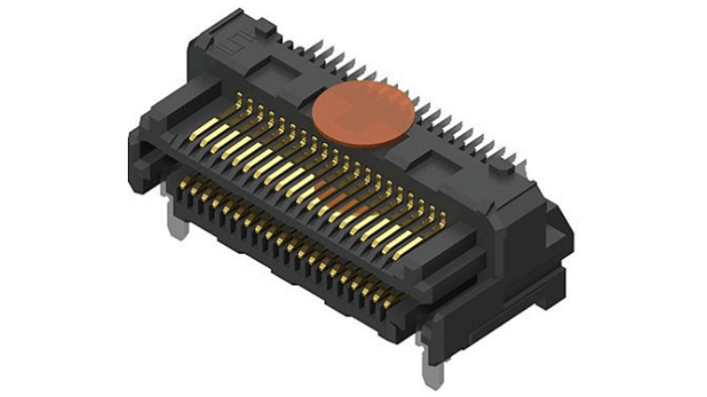 Samtec LSHM Leiterplatten-Stiftleiste, 40-polig / 2-reihig, Raster 0.5mm, Ummantelt