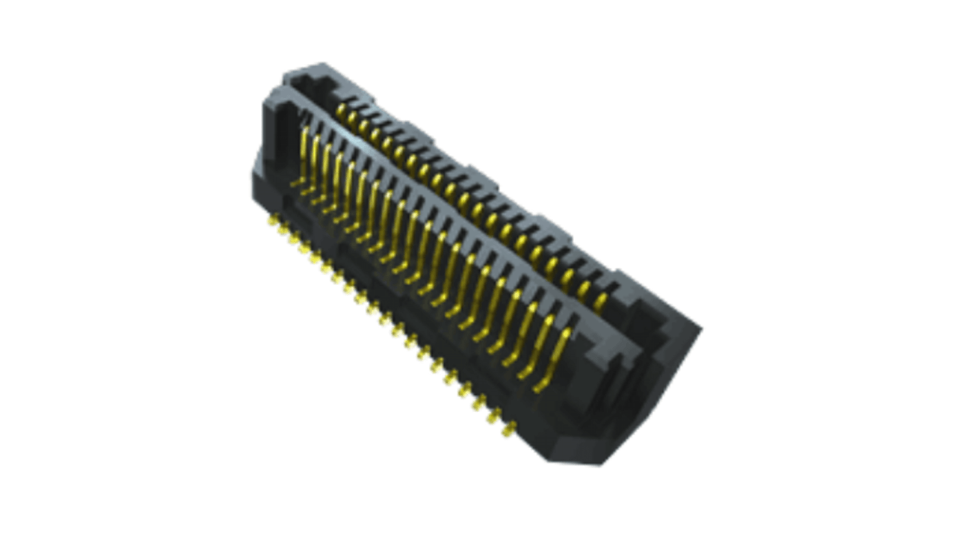 Samtec LSS Series Surface Mount PCB Header, 20 Contact(s), 0.635mm Pitch, 2 Row(s), Shrouded