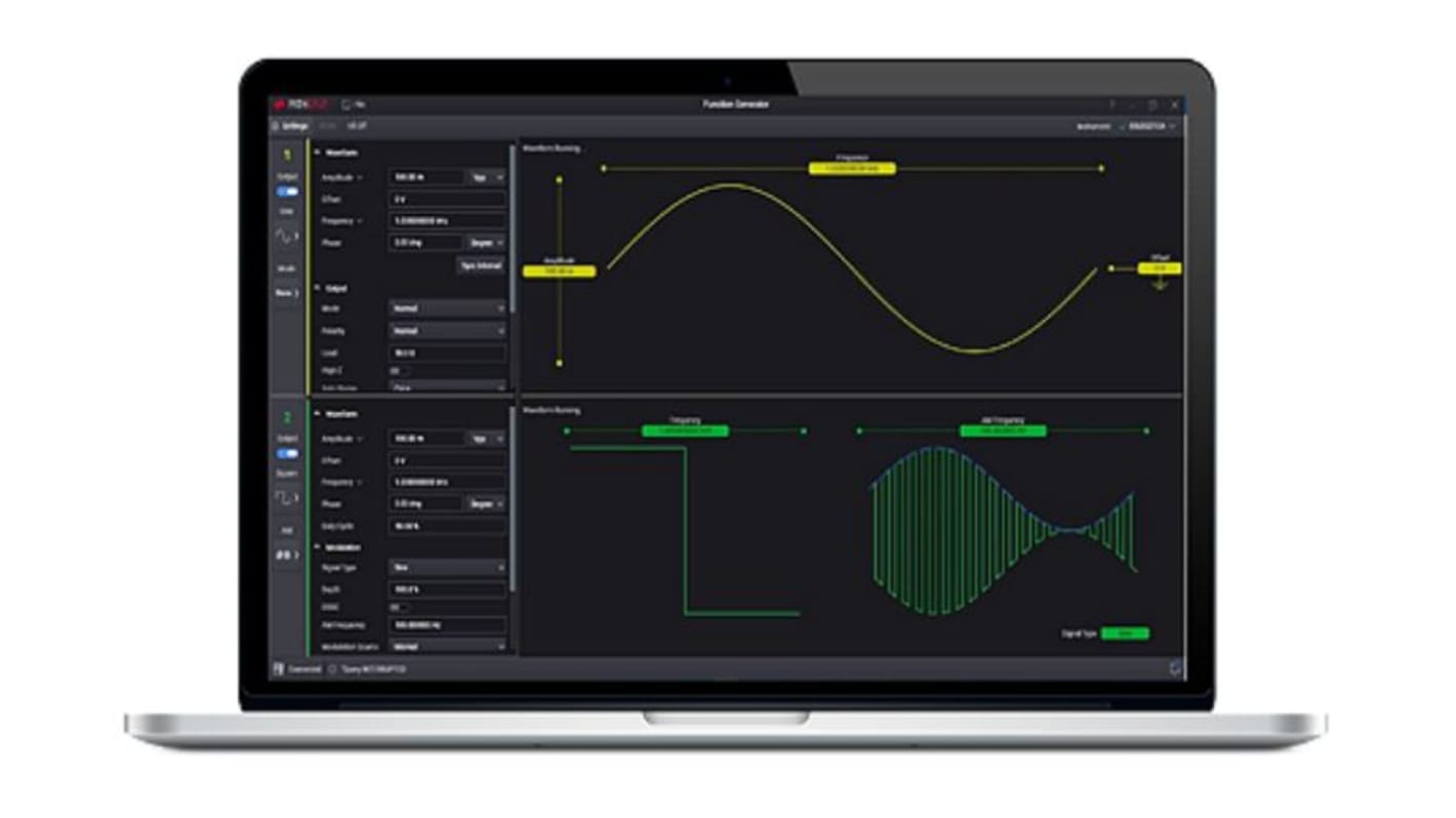 App di controllo generatore di funzioni BenchVue per BV0002B