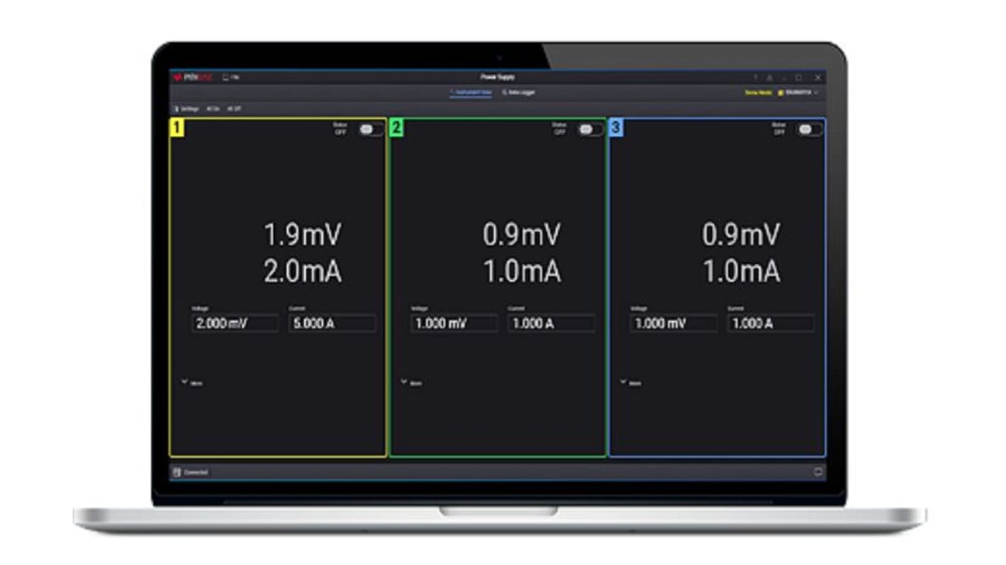 Application de contrôle de l'alimentation électrique de BenchVue, pour BV0003B