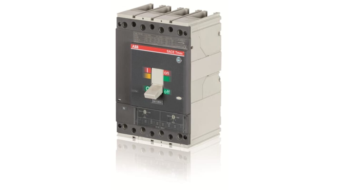 ABB MCCB Molded Case Circuit Breaker 4P 20A, Fixed Mount