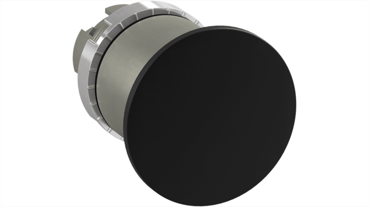 ABB 1SFA1 Drucktaster Ø 40mm, Schwarz Zugentriegelung Pilzkopf