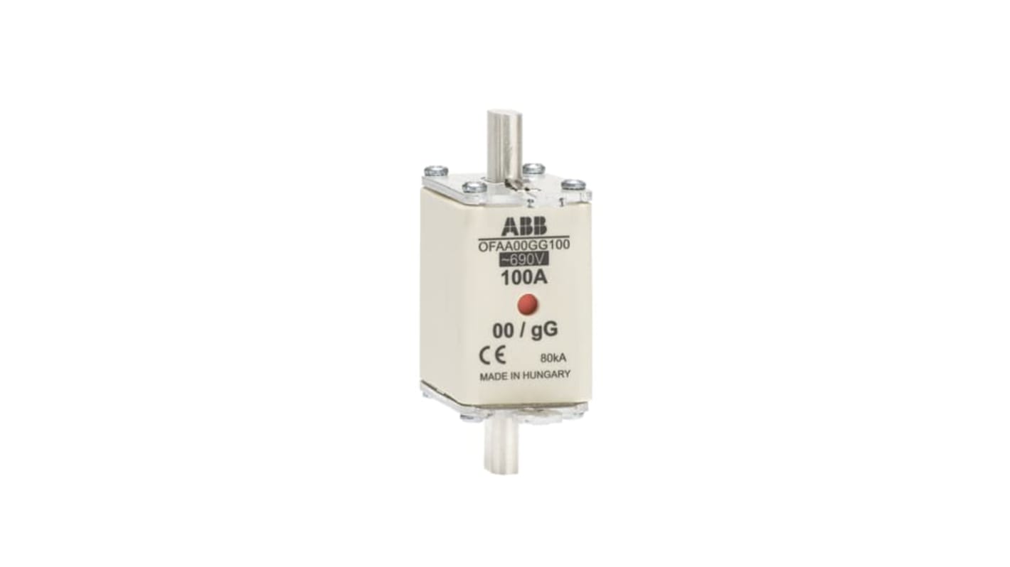 ABB 80A Tag Fuse, 79 x 30 x 60mm, 690V