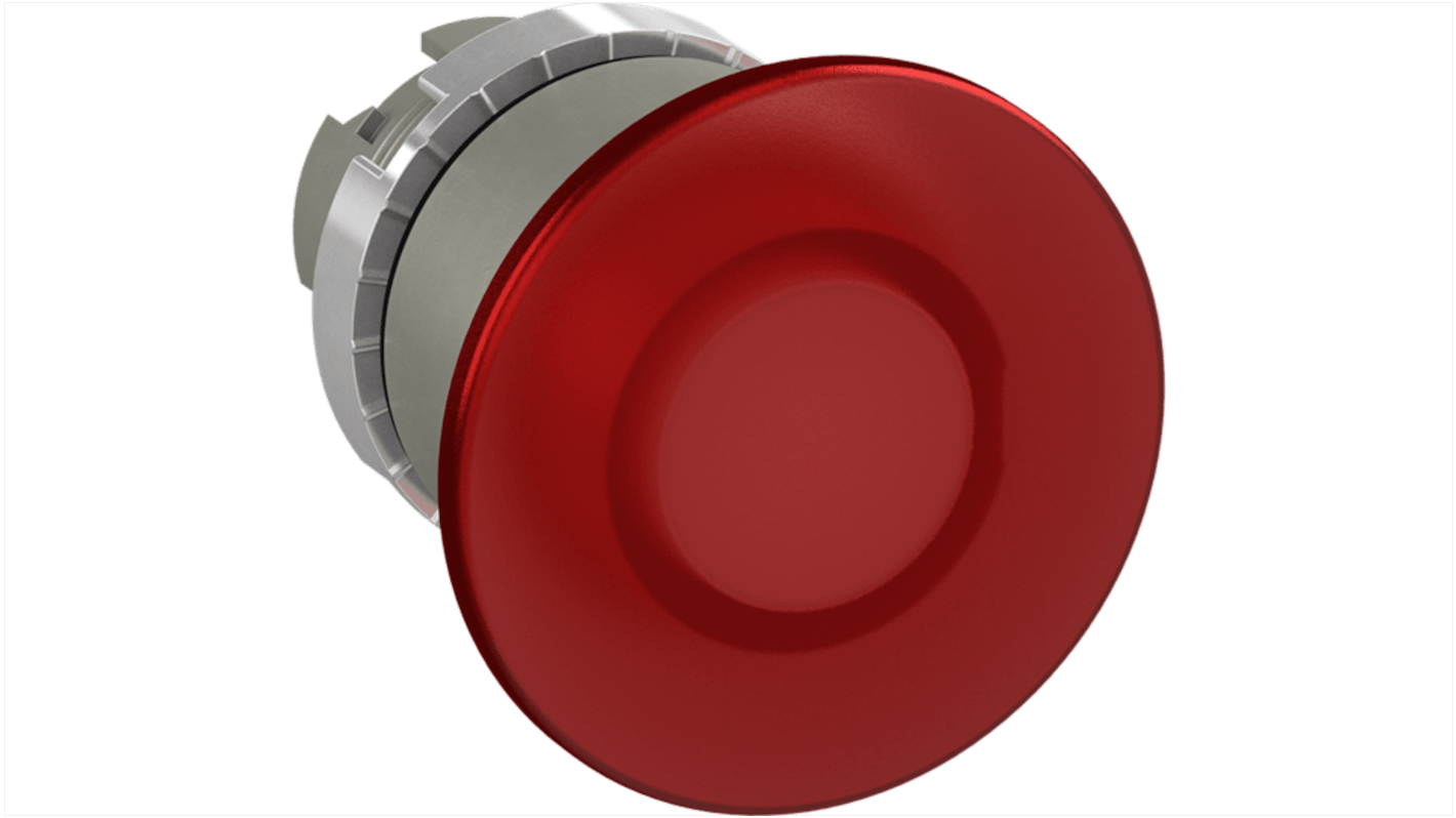 ABB 1SFA1 Drucktaster Ø 40mm, Rot Tastend Pilzkopf